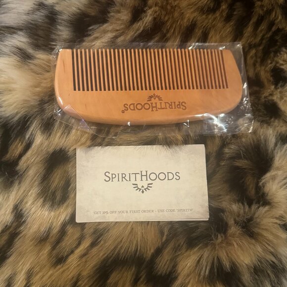 SpiritHoods faux fur leopard coat L NWT - Picture 10 of 12